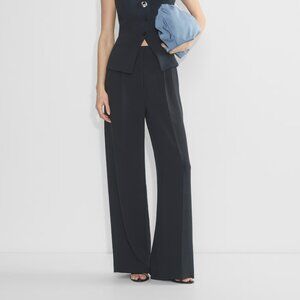 Aritzia The Effortless Pant Wider in Dark Navy